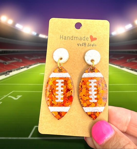 Football Spirit Earrings 🏈✨