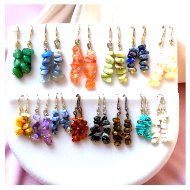 Gemstone Energy Drop Earrings