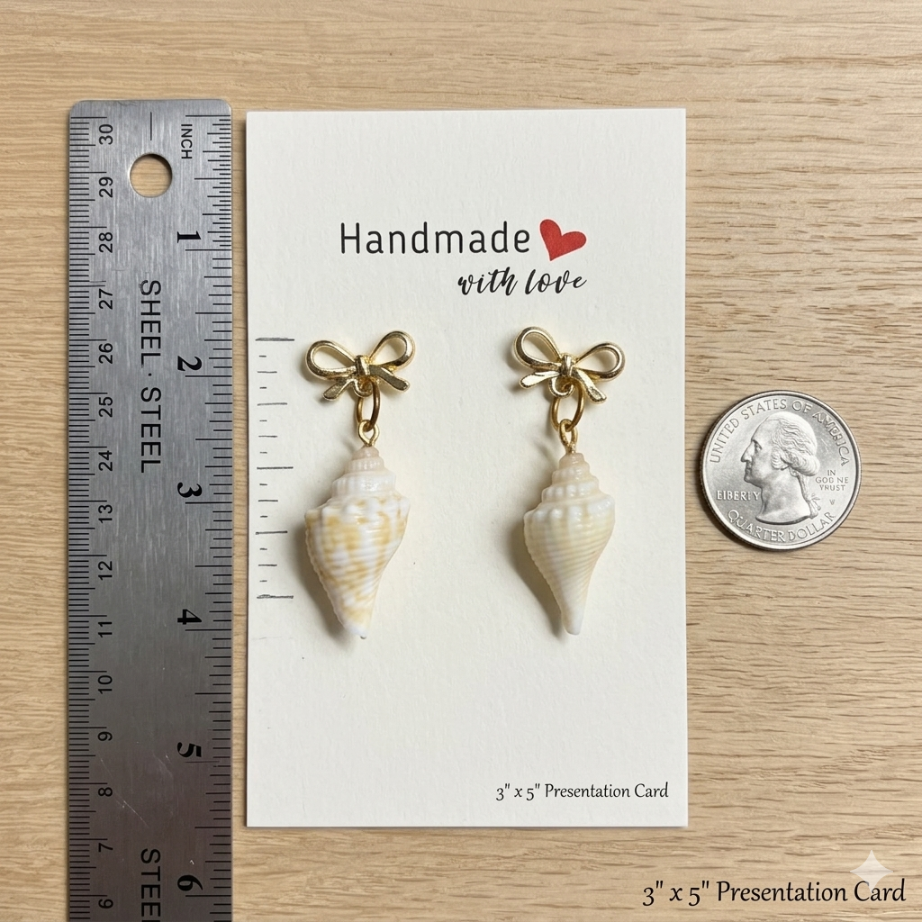 Coastal Bow Shell Earrings