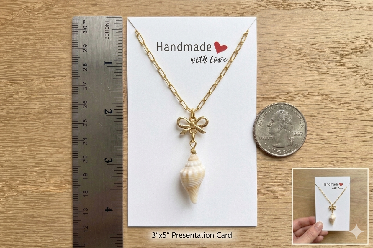 Coastal Bow Shell Necklace