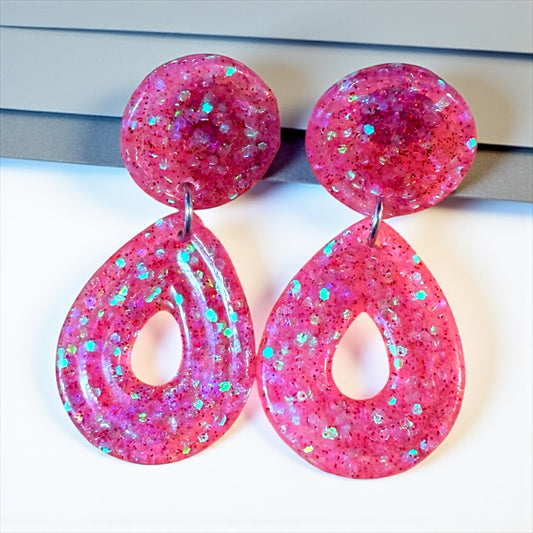 Aurora Glitter Drop Earrings