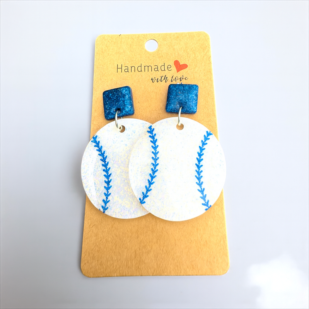 Baseball Sparkle Earrings ⚾✨