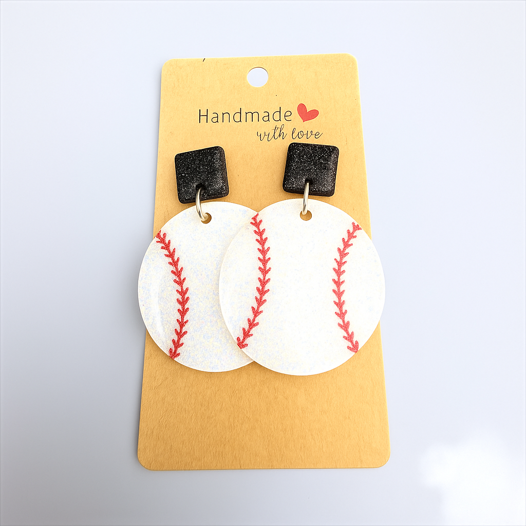 Baseball Sparkle Earrings ⚾✨