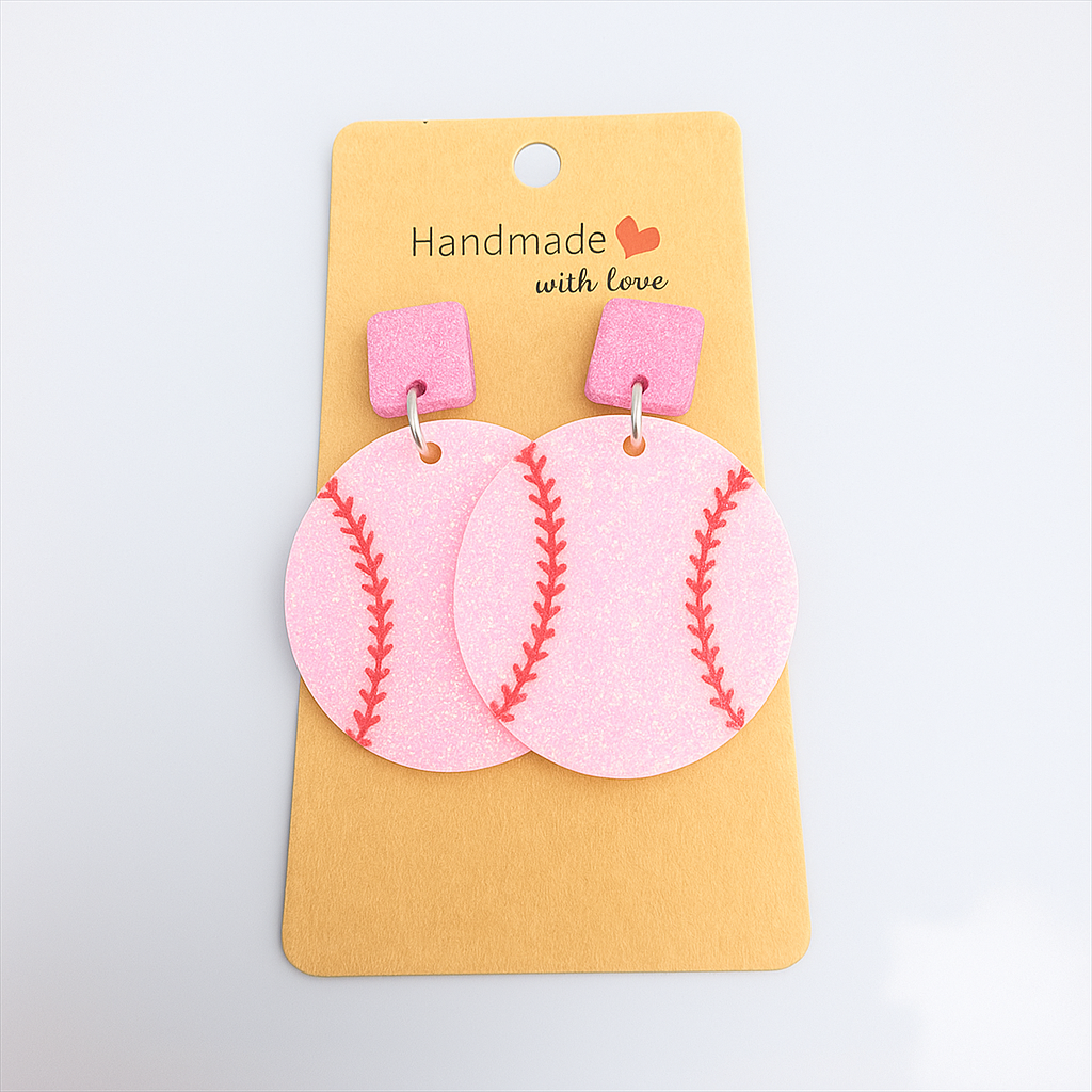 Baseball Sparkle Earrings ⚾✨