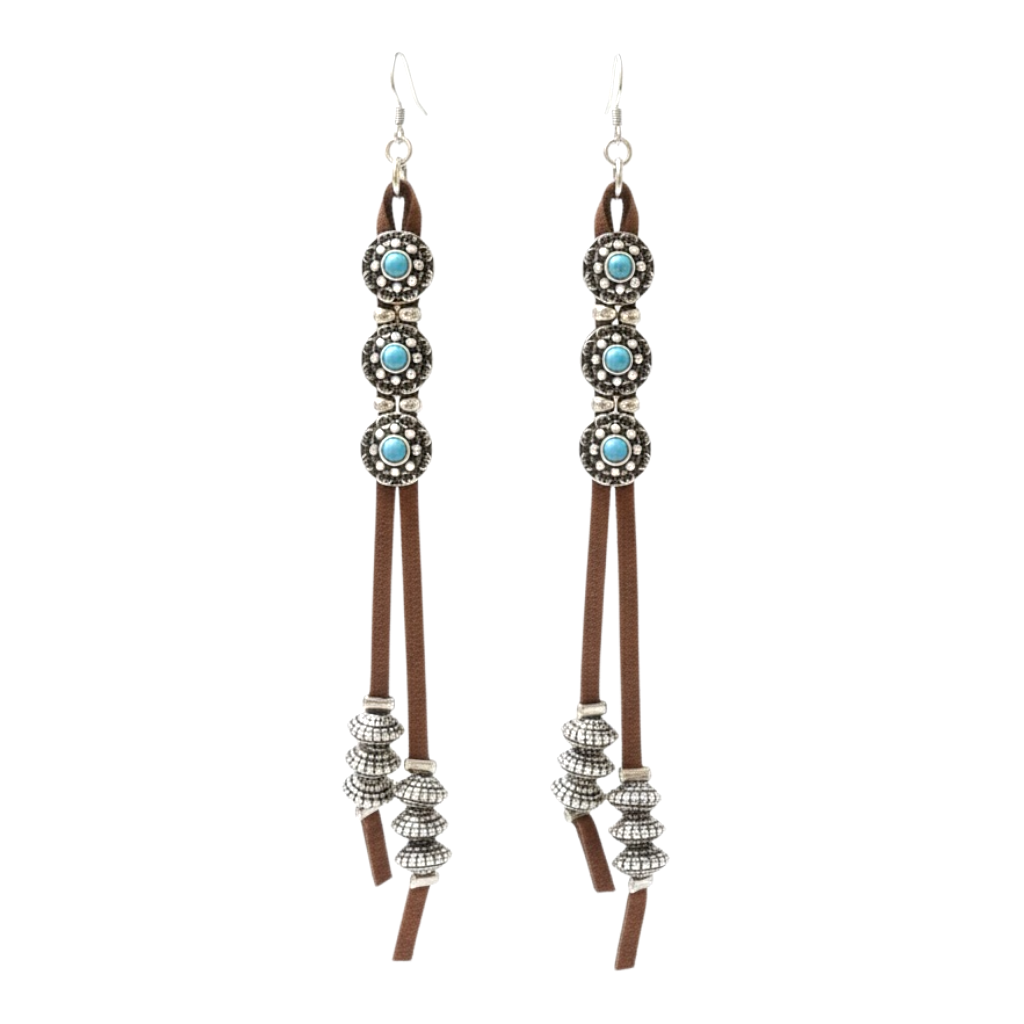 Desert Trails Turquoise Dangle Earrings