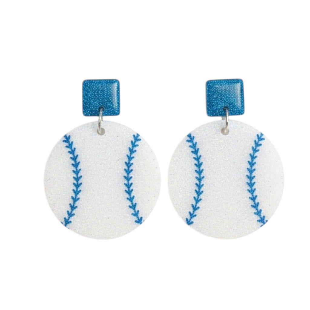 Baseball Sparkle Earrings