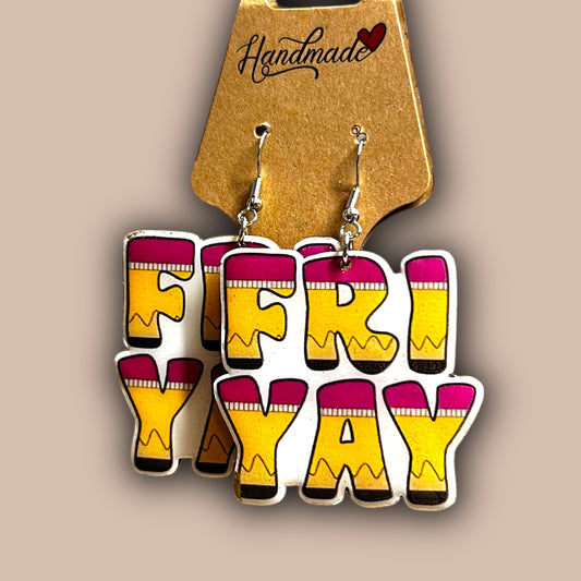 Teacher Earrings - Inspire & Motivate