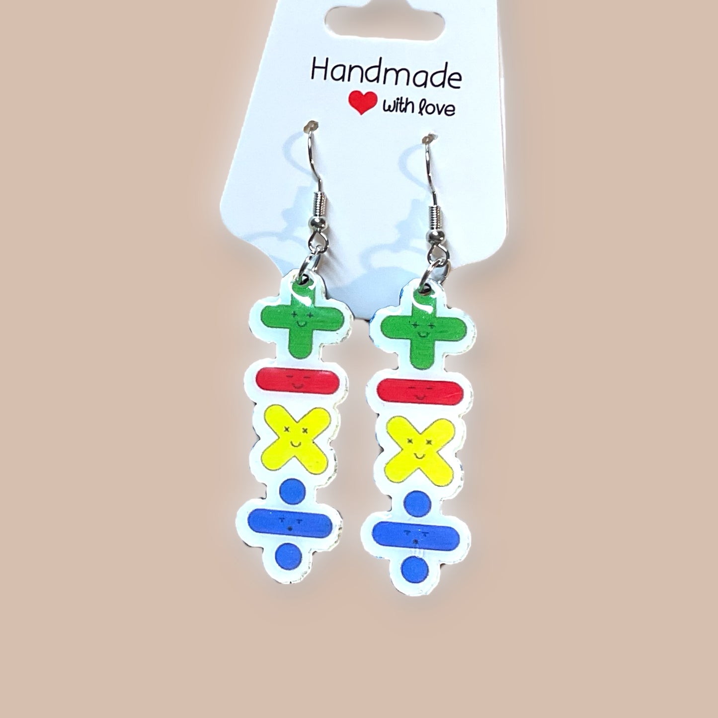 ➗📚 Math Teacher Earrings – Where Style Meets STEM ✖️➕