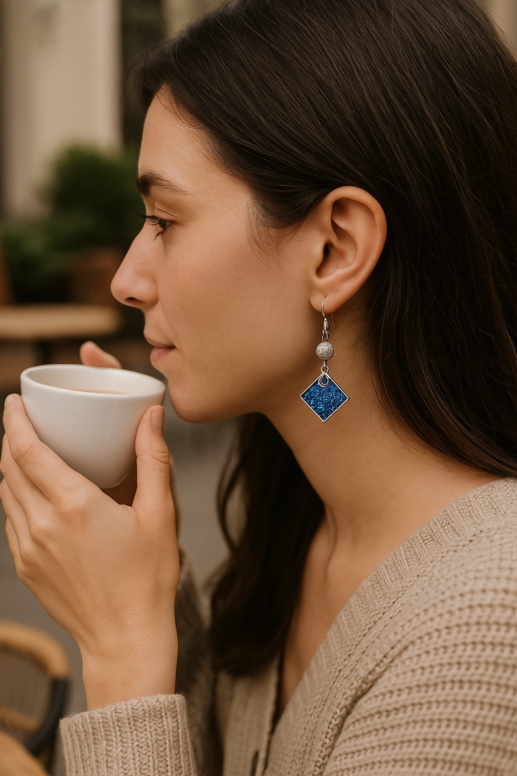 Electric Tide: Glitter Resin Earring Collection (Handmade | One-of-a-Kind | Stainless Steel Hooks)