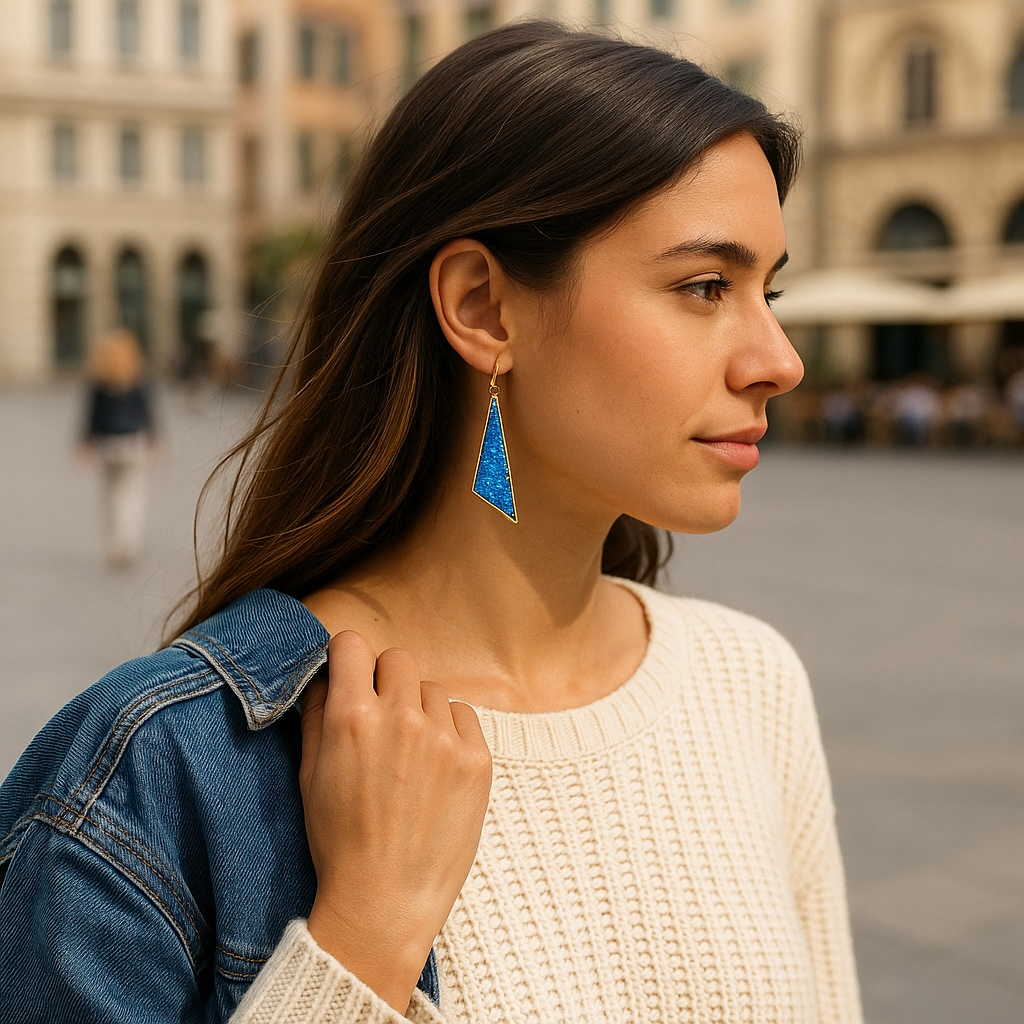 Electric Tide: Glitter Resin Earring Collection (Handmade | One-of-a-Kind | Stainless Steel Hooks)