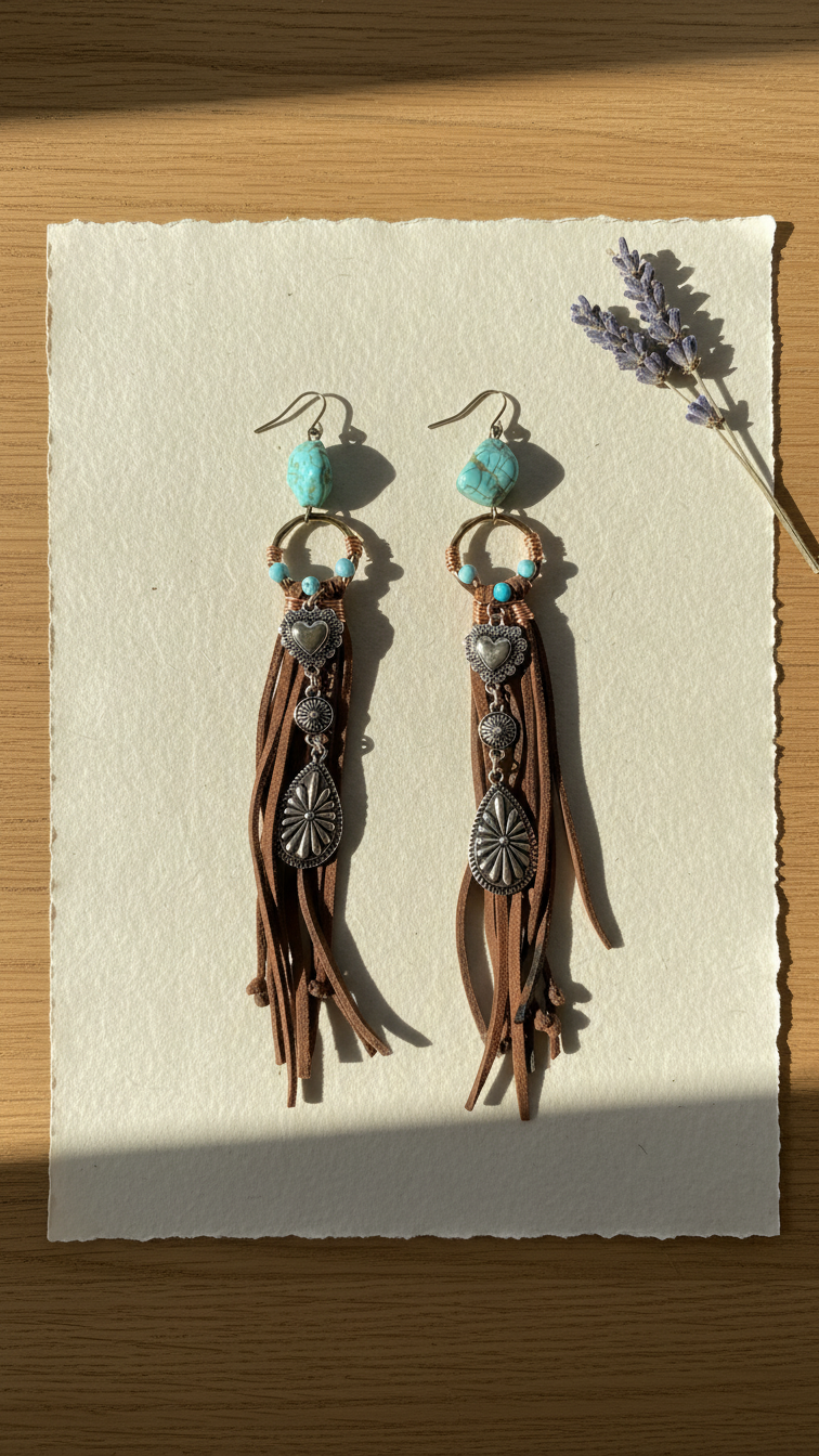 Desert Fringe Cowgirl Earrings